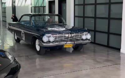 Racing driver’s 1961 Chevy Impala is back in America after embarking on a 63-year trip around the world