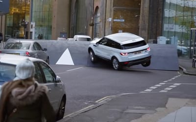 Range Rover Evoque takes on the 'mother of all speed bumps' to see if it can conquer it