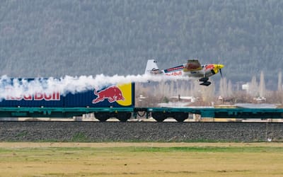 Red Bull pilot used a Rimac Nevera hypercar to prepare for next-level blind train landing stunt