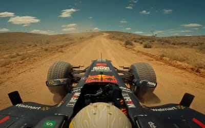 Watch Red Bull’s Daniel Ricciardo rally an F1 car through the desert