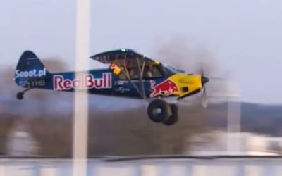 Red Bull pilot lands plane on minuscule pier in an edge-of-your-seat feat