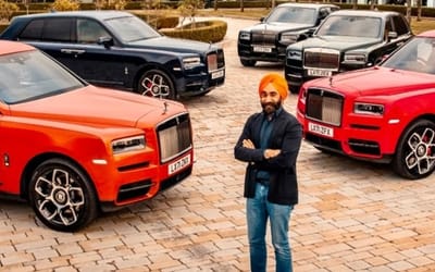 Sikh billionaire owns over 15 Rolls-Royces to match the color of his turbans and turned an insult into a statement