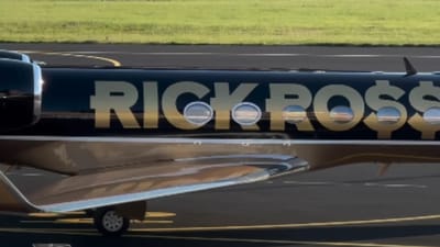 Ramp agent spots Rick Ross' $35,000,000 Gulfstream private jet touching down and can't believe his luck