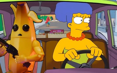 Fortnite and Rocket League combine to recreate The Simpsons: Hit & Run in the weirdest way