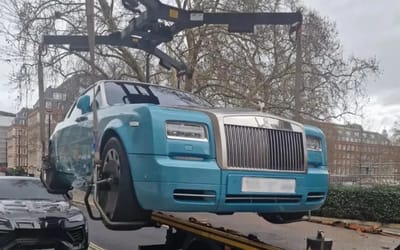 Unexpected sight in London as Saudi millionaire’s $330,000 Rolls-Royce is towed by local authorities