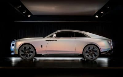 Rolls-Royce unveiled its one-of-a-kind Spectre Lunaflair with really special finish