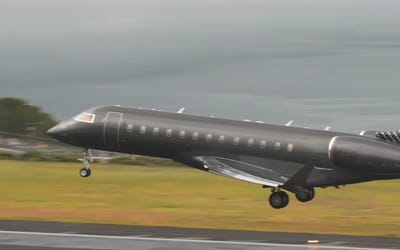Cristiano Ronaldo's private jet lands back in Portugal and people spot interesting detail about it that goes beyond its unique markings