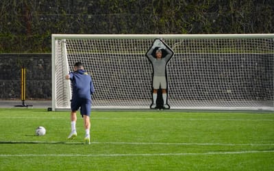Cristiano Ronaldo takes on 'unbeatable' goalkeeping robot to see if man can beat machine