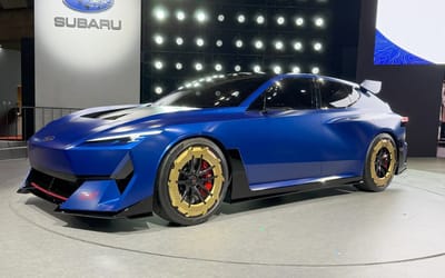 Subaru's wild Performance‑E STI concept is an electric rally car that has left a lot to the imagination