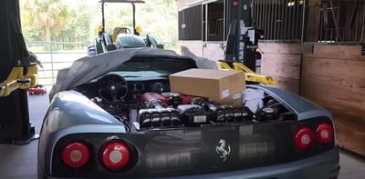 Man claimed dealership wanted a fortune to fix his Ferrari 360 Spider so he fixed it himself for $325