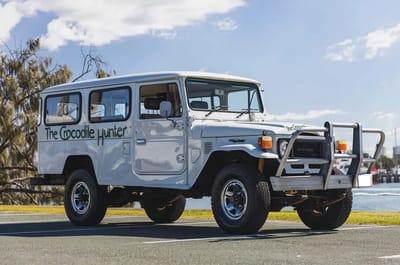 Steve Irwin's iconic 1982 Toyota LandCruiser HJ47 Troop Carrier is going up for auction