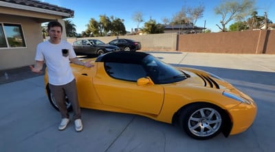 Man who bought world's first electric sports car with Tesla stock reveals how the car has held up years later