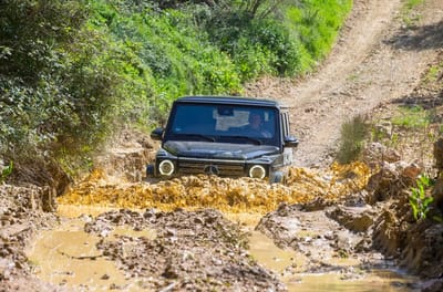 A hidden badge inside the front door of a Mercedes-Benz G-Class shows it has survived one of the toughest off-road proving grounds