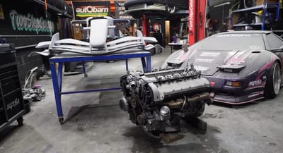 Man 3D-printing an entire F1 car is now installing a Mercedes Benz M120 V12 engine into it