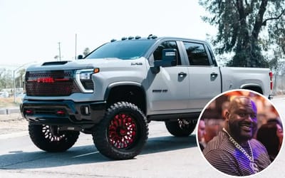 Shaq splashes his cash on the wildest custom 2025 Chevy 2500 ZR2 with red underglow