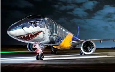 The Embraer ‘shark plane’ is the meanest looking aircraft ever