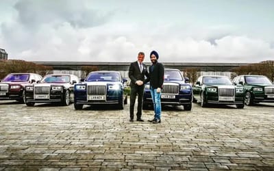 Sikh billionaire who matches Rolls-Royces to colors of his turbans bought 6 new cars in one go