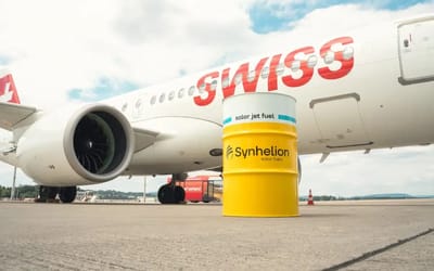 Solar jet fuel has been used for the first time in civil aviation