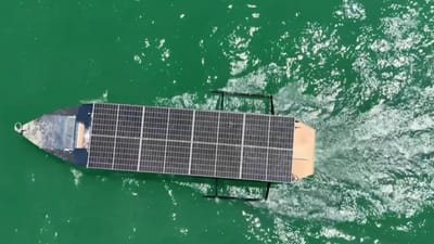 Man who built solar-powered yacht that can run forever adds new upgrade to it to improve stability