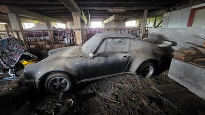 Man makes 'absolutely bonkers' barn find as he discovers old Porsche that had been rotting away for decades