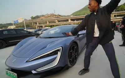 IShowSpeed just bought a $250k Chinese hypercar EV that can jump and do a ‘SUIII’