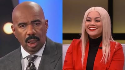 Steve Harvey meets the woman who went viral for sounding exactly like Siri and he can't believe what he hears