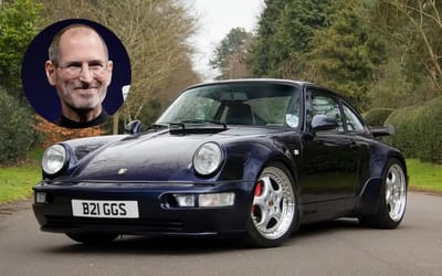 Steve Jobs loved Porsche cars so much he even gave them to his employees