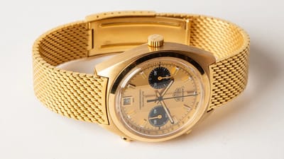 This piece unique gold Heuer wristwatch is a 1-of-1 tribute to Sweden's most iconic racing driver