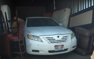 Utahns bought storage unit with car in and as soon as the door opened they knew it was going to be messy