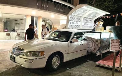 Father-son duo turn stretch limo into the world’s coolest gelato bar