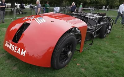 Land speed legend reborn as historic Sunbeam 1000HP's rear engine thunders back to life