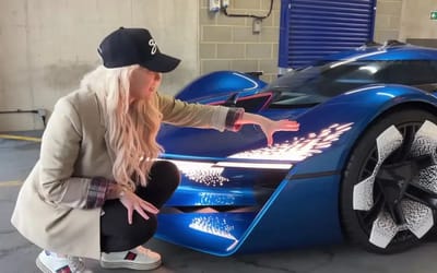 Supercar Blondie checked out a hydrogen-powered car with world’s only cosmic dust headlights