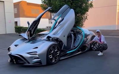 Supercar Blondie got exclusive access to the NASA-powered hypercar spits water out of its exhaust