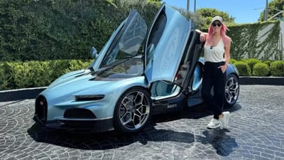Bugatti decided to deliver $4M Tourbillon to Supercar Blondie's Beverly Hills hotel and it was done in outrageous style