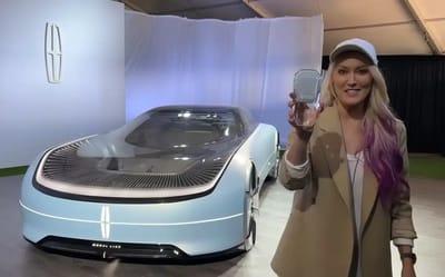 Supercar Blondie shows off Lincoln concept car that you control with a car-shaped crystal