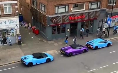 Supercar drivers hilariously get some instant karma for illegally parking