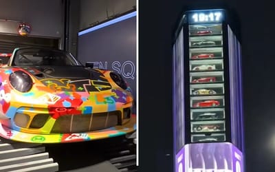 We visited the supercar vending machine with 40 levels of high-end vehicles to select from