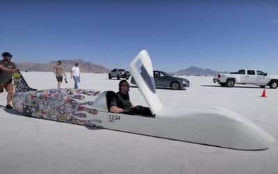 Utah man builds epic DIY machine that uses real salt to hit 240mph speeds