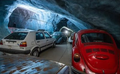 Explorers found hundreds of abandoned cars deep underground in a Swiss mine