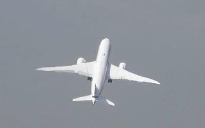 Boeing 787 and 737 MAX go nose-up in a dramatic vertical climb comparison