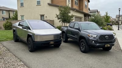 The gap between the monthly cost of charging a Tesla Cybertruck vs filling a Toyota Tacoma in the US is genuinely wild