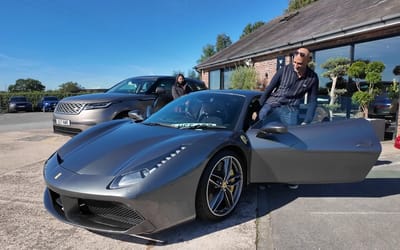 Takeaway owner treats himself to Ferrari 488 after 35 years of hard work