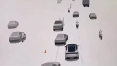 Man tries out Tesla's Full Self Driving on chaotic Indian streets and people think it's going to 'melt down'