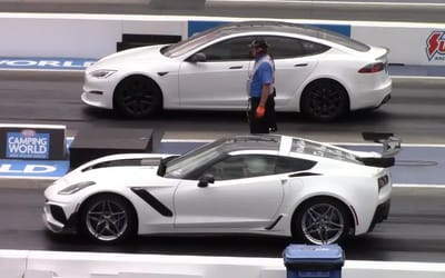 Tesla Model S Plaid took on supercharged Corvette ZR1 in North Carolina skirmish with an undeniable outperformance that left no doubt