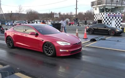 Tesla Model S faces off against a Audi TT RS and the ICE vs EV battle almost takes a surprising turn