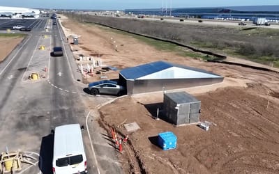 Tesla's Texas Gigafactory has a 'Cybertruck birthing tunnel' where they zoom out after being constructed