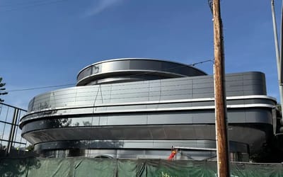 Tesla’s Drive-In Diner Supercharger in LA is almost ready for launch, and it looks like a spaceship in the flesh