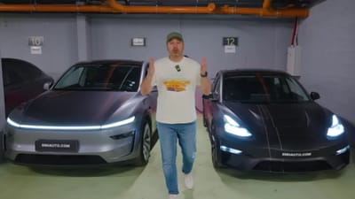 US man drives 2025 Model Y Long Range and 2019 Model 3 Performance at 0% to see how far they can both go at empty