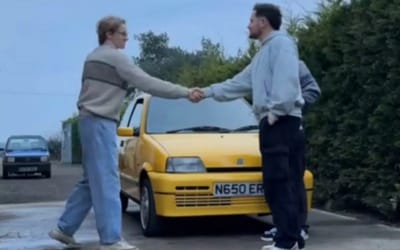 Guys buy the iconic Fiat Cinquecento from The Inbetweeners and it immediately lives up to its reputation