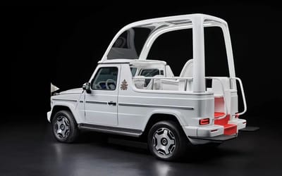 The Pope will go electric as the new Popemobile will be based on the Mercedes-Benz G580 EV